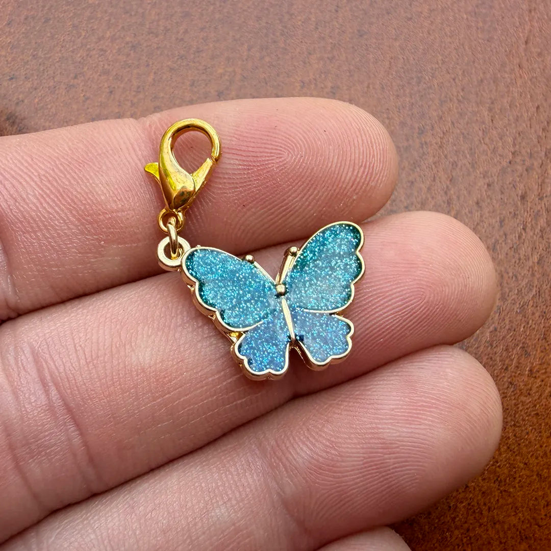 Enamel Collar Charm (Butterfly)