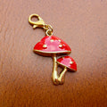 Enamel Collar Charm (Mushrooms)