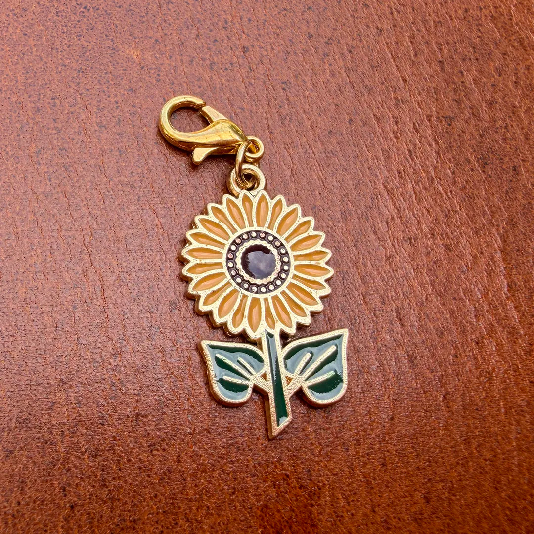 Enamel Collar Charm (Sunflower)