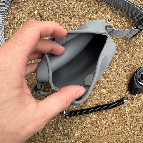 TrailMate Treat & Waste Bag Pouch – Stone Gray