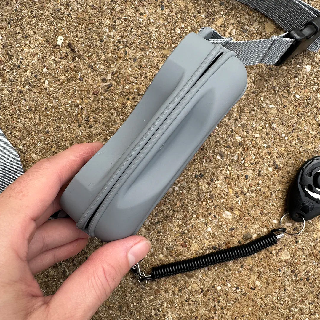 TrailMate Treat & Waste Bag Pouch – Stone Gray